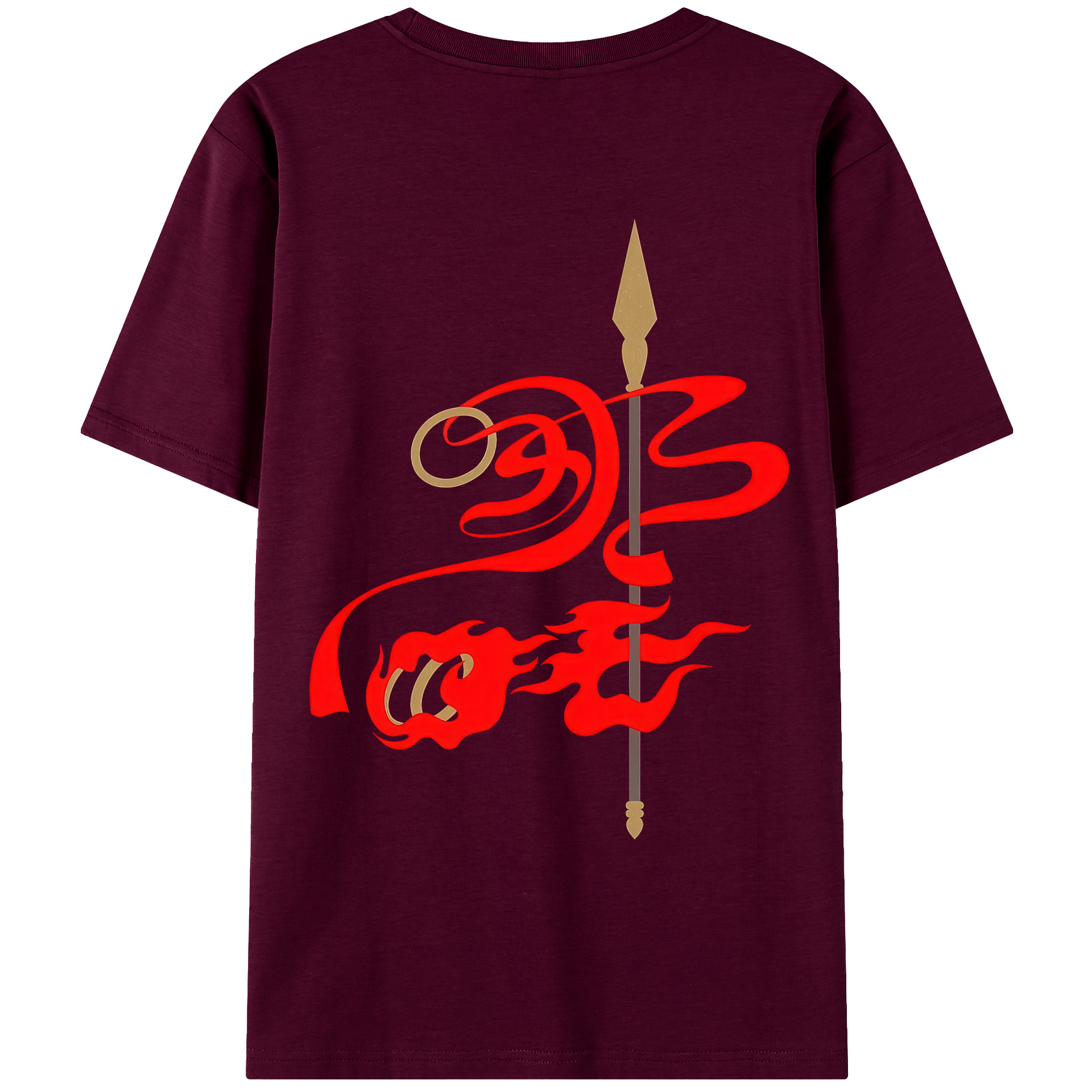 （画像用） Ne Zha 2 ナタ 魔童の大暴れ レディース半袖Tシャツ(バックプリント)